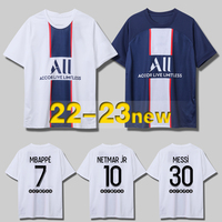 22-23 nuovo modello Man grade #30 Messii thai quality soccer jersey Soccer Uniform Football Kit team club Mbappe In stock uomo + bambini