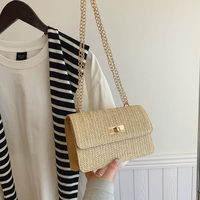 Sac à main en paille tressée avec perles, fabrication sur mesure, logo personnalisé, prix d'usine, couture raffinée, sacs de villégiature estivale