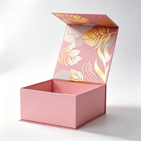 Nouveauté, boîte en carton rigide pliable avec logo personnalisé, recyclable, pour vêtements et chaussures, boîte cadeau magnétique pliée