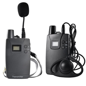 Baterai AA nirkabel Tour Radio panduan Audio sistem Headset untuk pabrik tur interpretasi serentak terjemahan - Product Image 1