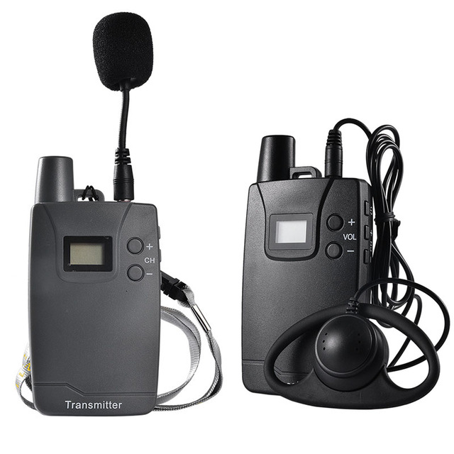 AA Battery Wireless Tour Radio Guide Audio System Headset for Factory Tour Simultaneous Interpretation Translation