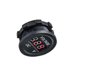 Voltímetro Digital LED Azul para Auto y Motocicleta, Resistente al Agua, Polvo, Golpes, IP65, a Prueba de Fuego, DC 12V-24V, Certificado CE RoHS, 2A - Product Image 1