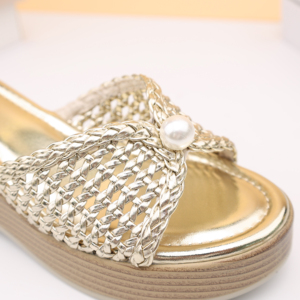 Nouveautés Meilleur Prix Sandales compensées à talon haut de qualité supérieure pour femme, ouvertes à l'avant, pour la plage et l'extérieur - Product Image 3