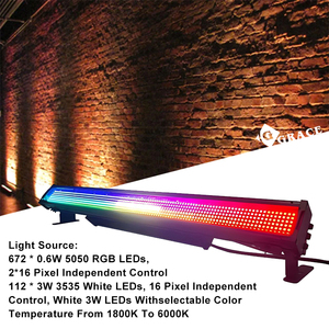 Igracelite 600w 32 세그먼트 RGB 16 세그먼트 화이트 LED 야외 스트로브 바 라이트 RGBW LED 라이트 바 방수 스트로브 라이트 - Product Image 4