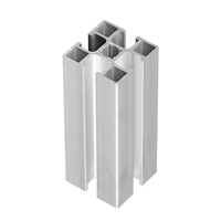 Profilé en aluminium léger industriel 4040 6063, matériau léger anodisé argenté pour établis simples avec traitement personnalisé