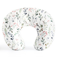 Housse de coussin d'allaitement en tricot élastique en forme de U avec rembourrage en coton, coussin multifonctionnel pour bébé et housse amovible
