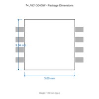 74LVC1G04GW SOT-353 TSSOP-5 1,65 V à 5,5 V Circuits intégrés haute vitesse pour dispositifs médicaux