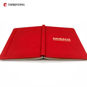 Recyclable Diary Book Cover 2024 LOGO Printing Printed Hardcover Leather Notebook Personalised PU Elastic Band Notebook Printing