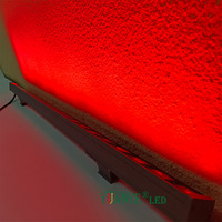 Barre lumineuse LED linéaire asymétrique inclinable à 45 degrés, L42mm H39mm, étanche IP67, éclairage mural DMX512 PWM RGBW