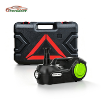 Cric électrique portable de haute qualité 5T 12V DC, facile à transporter, 3 en 1 : cric électrique, pompe à air, lumière LED, outils de réparation automobile