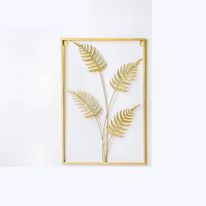 Exquisite Elegant Modern Chic Custom Metal Art Deco Wall Hanging Living Dining Area Plant Inspired Creative Home Nordic Elegance - Product Image 2
