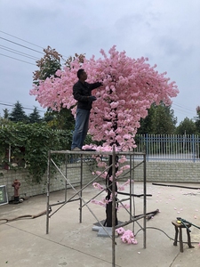 Großhandel Künstliche Pflanzen Kirschblütenbaum Sakura Kunstbaum Rosa Kirschblütenbaum für Hochzeitsdeko - Product Image 2