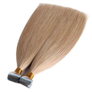 Cabello humano virgen 100% de alta calidad, cinta rubia doble dibujada en extensiones de cabello Remy - Product Image 4