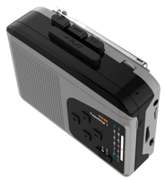 Reproductor de Casetes Portátil Ezcap234, Radio AM/FM, Conversor de Casete a MP3 Digital, para Tarjeta Micro SD, con Altavoz y Micrófono Integrados