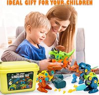 Takara — jouets de Construction de dinosaure pour enfants, ensemble de jouets pour garçons et filles, avec perceuse électrique, Kit de jeu de Construction