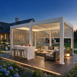 Pergola Bioclimatique Motorisée <span class=keywords><strong>en</strong></span> Aluminium Personnalisée pour Hôtels et Piscines, Toit Imperméable, Vente <span class=keywords><strong>en</strong></span> Gros - Product Image 2