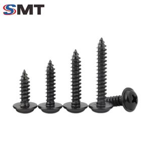 Bu lông tự khoan đầu wafer thép cacbon mạ đen tiêu chuẩn Trung Quốc M2-M5, đầu vít Phillips, đầu vít trụ - Product Image 3