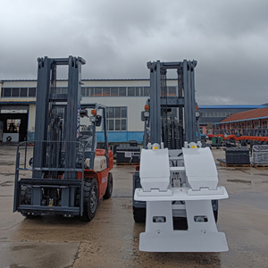 Fabricantes chinos de carretillas elevadoras diesel EPA de alta calidad 5 toneladas 4wd terreno áspero 4x4 con abrazadera de rollo de papel - Product Image 6