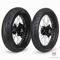 Ensemble de roues Surron Ultra Bee Sumo 17 pouces avant/arrière, moyeu léger CNC, nouveau, aluminium 6061-T6, acier inoxydable 304, rayons