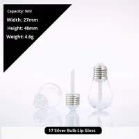 Mini tube à lèvres transparent DIY, conteneur cosmétique vide en plastique avec surface givrée, bouchon à vis, revêtement UV, 27 mm