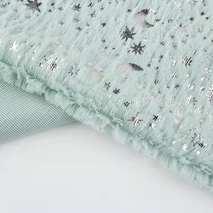 DDP ramah lingkungan tanpa MOQ pabrikan Cina kelas tinggi Vintage Flock <span class=keywords><strong>Glitter</strong></span> kain beludru desain bintang bulan matahari perak panas - Product Image 4