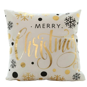 Decorazioni natalizie per la casa 45x45cm <span class=keywords><strong>buon</strong></span> <span class=keywords><strong>natale</strong></span> cotone lino federa Xmas Navidad decorazione <span class=keywords><strong>buon</strong></span> anno regali Natal - Product Image 1