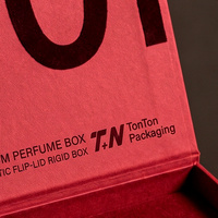 Coffret Cadeau Premium Rouge Personnalisé pour Eau de Toilette et Boîte Magnétique pour Parfum avec Boîte en Papier Parfumée et Emballage de Parfum