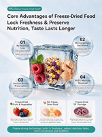 Vriesdrooginstallatie voor het vriesdrogen van fruit en groenten, dierenvoer, vis, vleesproducten, en gevriesdroogde congee