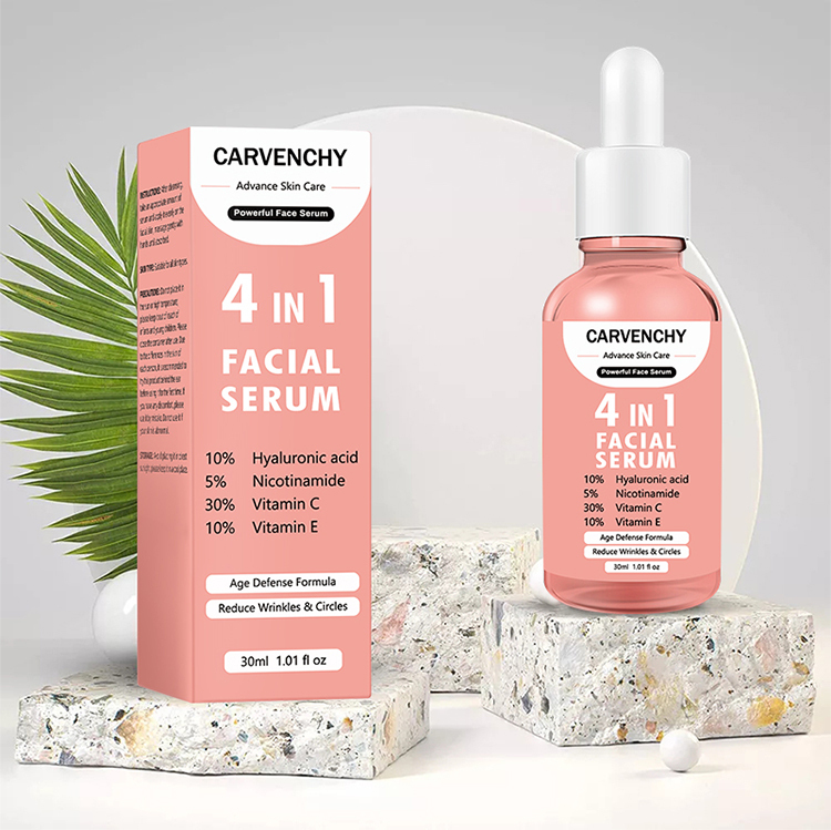Wholesale Organic Vegan 4 in 1 Serum - Vitamin C, Hyaluronic Acid