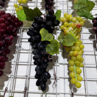 PVC Kunstmatige Groente- en Fruitdecoratie Realistische Kunstmatige Druiven voor Keuken Restaurant Milieuvriendelijk Kerstmis Thanksgiving