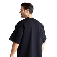 T-shirt Homme Oversize 300g en Coton Pur Respirant Style Américain Épaules Tombantes Sportif Personnalisable avec Logo