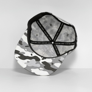 หมวกแก๊ปปักลายพรางแบบกำหนดเอง โลโก้ปัก หมวกทรง snapback ไม่มีโครง 5 ชิ้น ปีกหมวกแบบ sublimation สำหรับกิจกรรมกลางแจ้ง 256 หมวกเบสบอลฮิปฮอป - Product Image 5