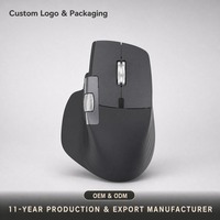 Mouse Nirkabel Ergonomis Senyap Isi Ulang USB untuk Tangan Kanan, Pengguliran Super Cepat untuk Laptop, Tablet, PC, Notebook - Stok Tersedia