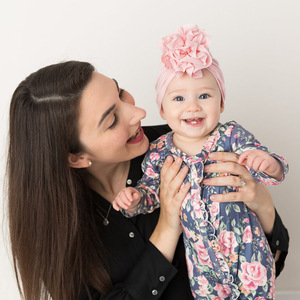 Baby Mädchen Ball Bogen Turban 3 teile/satz Säugling Elastische Haar bänder Kinder Knoten Kopf bedeckung Kinder Haarschmuck Stirnbänder - Product Image 2