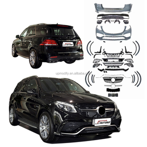 Kit de carrosserie de conversion pour <span class=keywords><strong>Mercedes</strong></span> Benz W166 GLE 2015-2019, mise à niveau vers le pare-chocs avant et arrière GLE63 AMG - Product Image 1