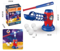 Máquina de lanzamiento de béisbol con control remoto, juego de pelota de camiseta para niños pequeños, juego de entrenamiento deportivo al aire libre para practicar swing y hit