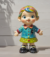 Centre commercial carré vitrine affichage dessin animé jouets Figure Statue fibre de verre pomme soeurs artisanat maison cour décor jardin Sculpture