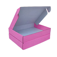 Boîtes d'expédition pliables en papier kraft ondulé biodégradable personnalisées, avec laminage mat et gaufrage, recyclables pour les vêtements