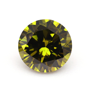 5A lớp tổng hợp đá quý d-peridot Vòng ngôi sao rực rỡ cắt <span class=keywords><strong>Cubic</strong></span> Zirconia CZ <span class=keywords><strong>Zircon</strong></span> đá quý Sản phẩm mới với xử lý nhiệt - Product Image 3