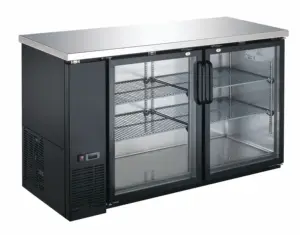 İki kapılı tezgah altı bar buzdolabı 60''UBB-24-60G-HC-Refrigeration ekipmanları