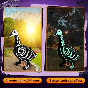 Costumes d'Halloween pour porches de 23 et 17 pouces, avec des tenues de squelettes et de canards - Product Image 5
