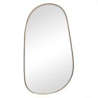 Table Console Noire Sur Mesure Miroir Mural Grand Décor Cadre Doré Asymétrique