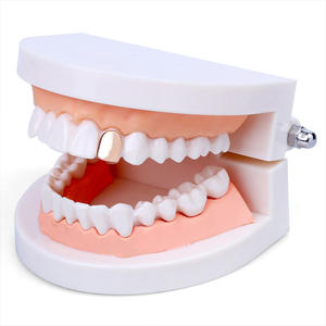 Hommes Hip Hop Dents <span class=keywords><strong>Grilz</strong></span> Nouveau Design Double Face Lisse Plaqué Or Diamants Plusieurs Couleurs pour Fiançailles Fête Cadeau De Mariage - Product Image 1