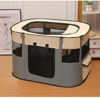Vente en gros de portail et de maison pour animaux de compagnie pliable et respirant avec grand espace multifonctionnel pour chats et chiens avec fermeture à bouton