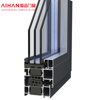 Ventana Abatible de Aluminio con Rotura de Puente Térmico, Aislamiento Acústico y Alta Impermeabilidad, Doble Vidrio Templado, Certificación Energy Star, Marca AiHan