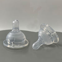 Vente directe du fabricant chinois Tétine de biberon à col large sans BPA pour bébé de 0 à 12 mois en silicone