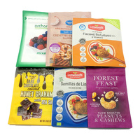 Sac d'emballage alimentaire avec impression personnalisée sac rétractable en plastique recyclable pochette de marquage à chaud sac à fermeture éclair pour popcorn croustilles de pomme de terre