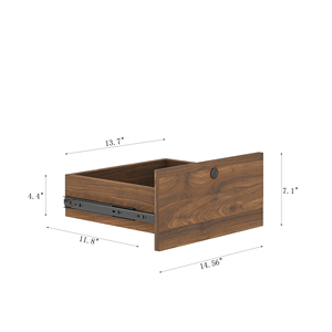 Modern Nightstands Set Of 2 <b>With</b> Bookshelf And Charging Station Bedside <b>Storage</b> <b>Drawer</b> Unit - Product Image 2