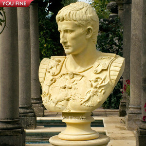 Talladas a mano de mármol Julio César escultura emperador romano estatua - Product Image 1