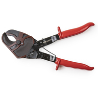 Outil de coupe de câbles robuste pour câbles en cuivre et en aluminium jusqu'à 240 mm² Coupe-câbles à cliquet